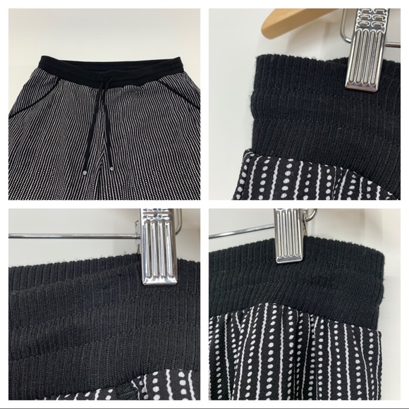 Max Studio Boho Wide Leg Pull On Cropped Pants With Knit Waistband Nwt Sz Small - Picture 10 of 16